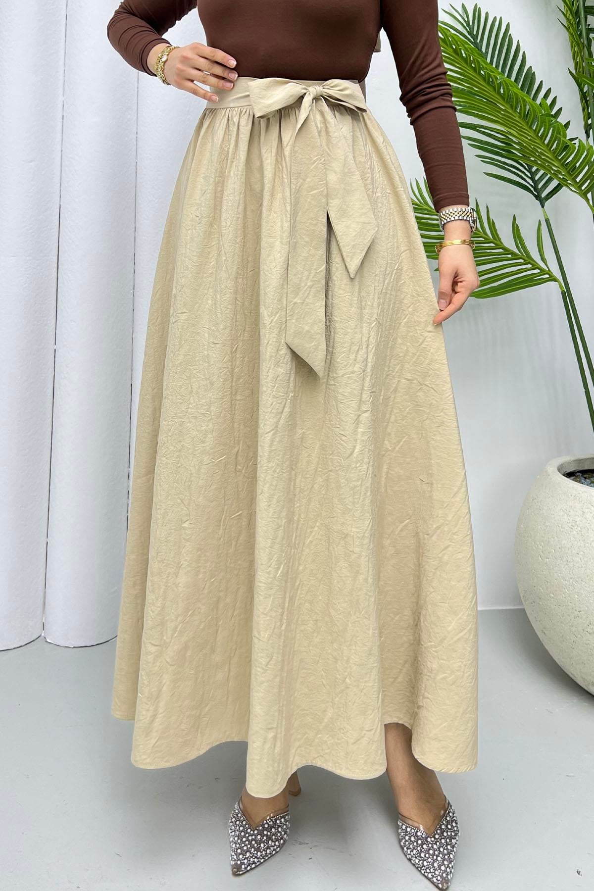 Bağlamalı Crash Etek-TAŞ