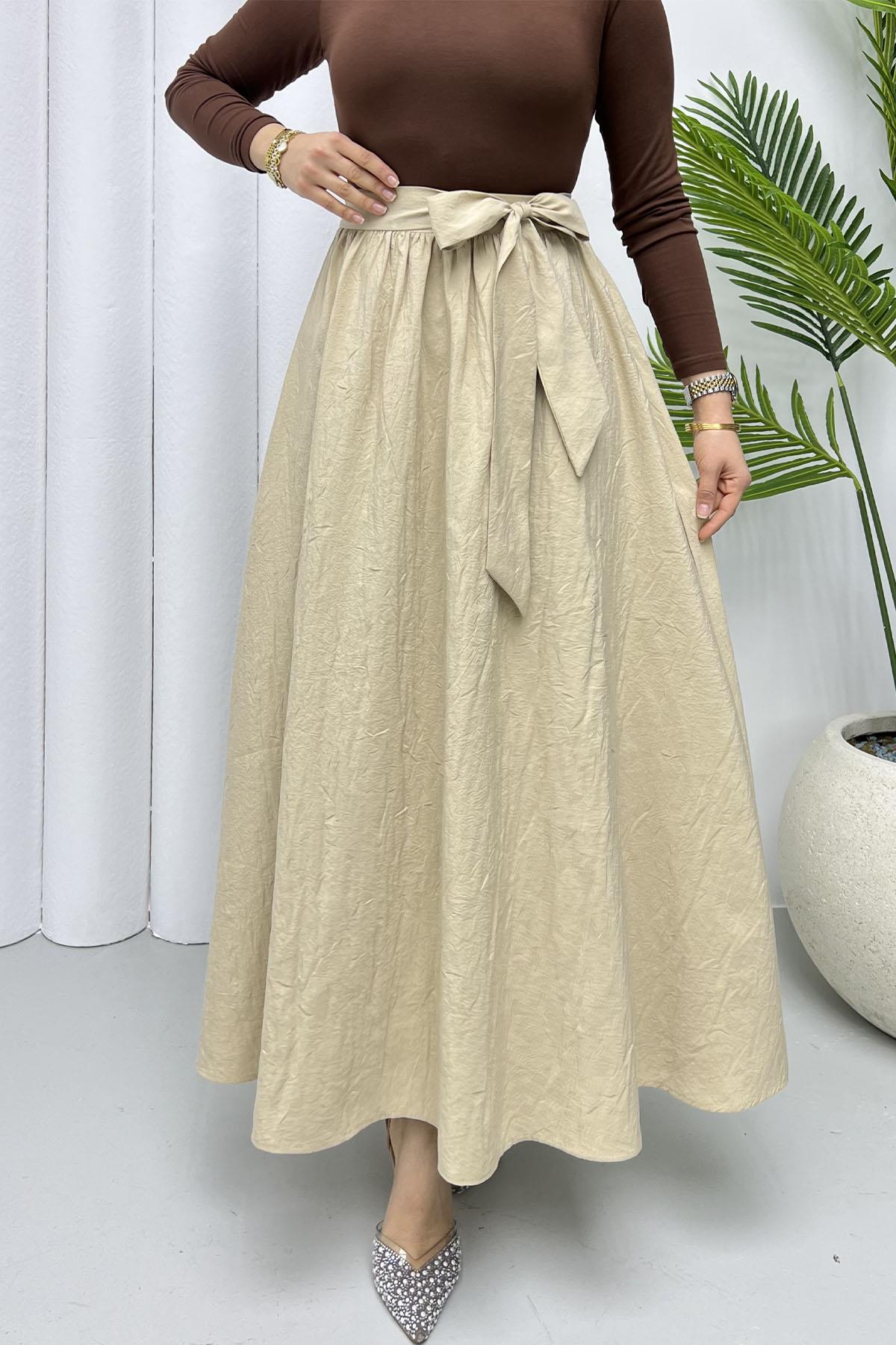 Bağlamalı Crash Etek-TAŞ