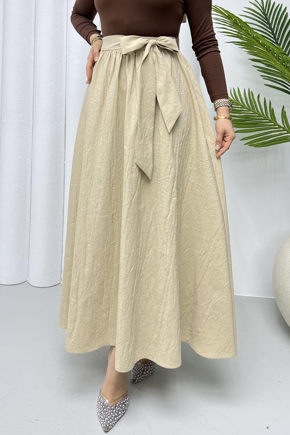 Bağlamalı Crash Etek-TAŞ