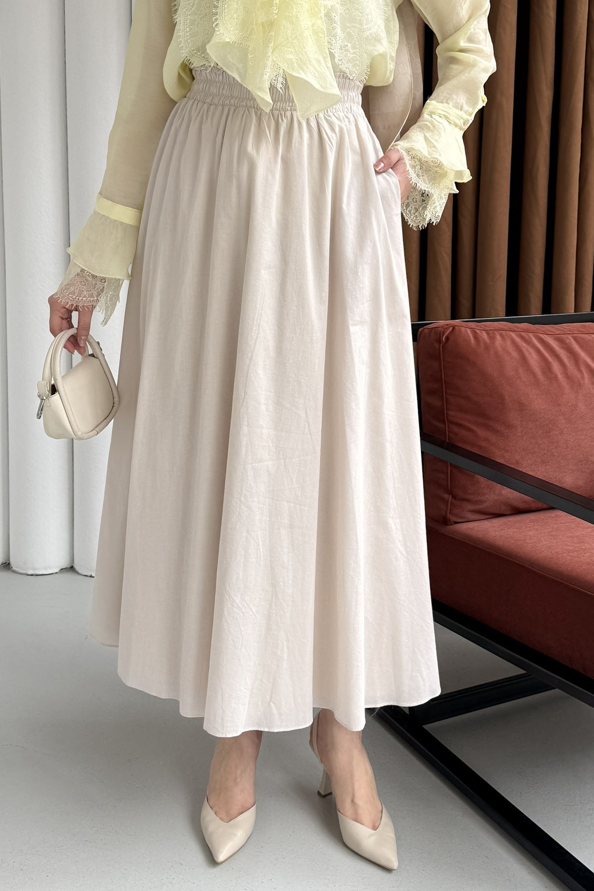 Beli Lastikli Cepli Etek-TAŞ