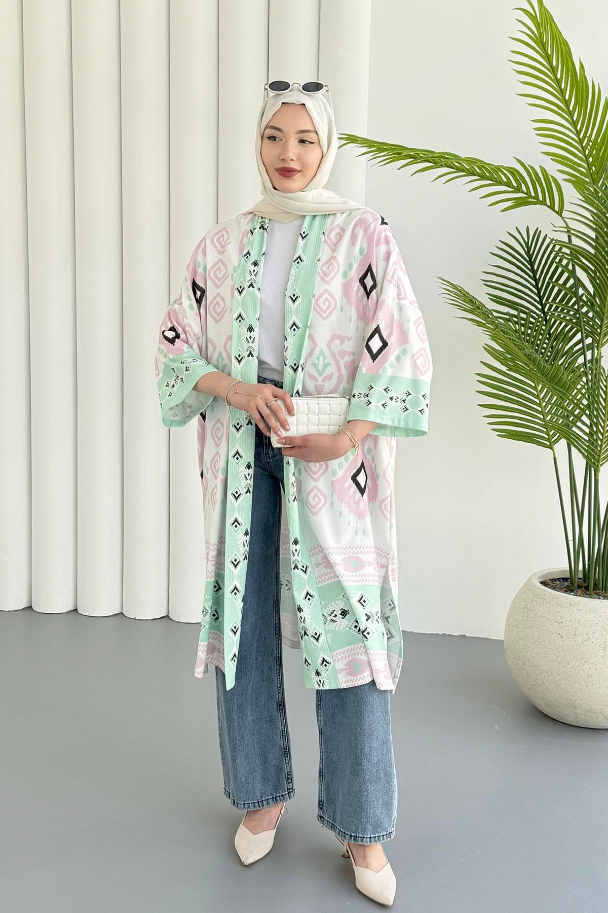 Çini Desen Kimono-PEMBE
