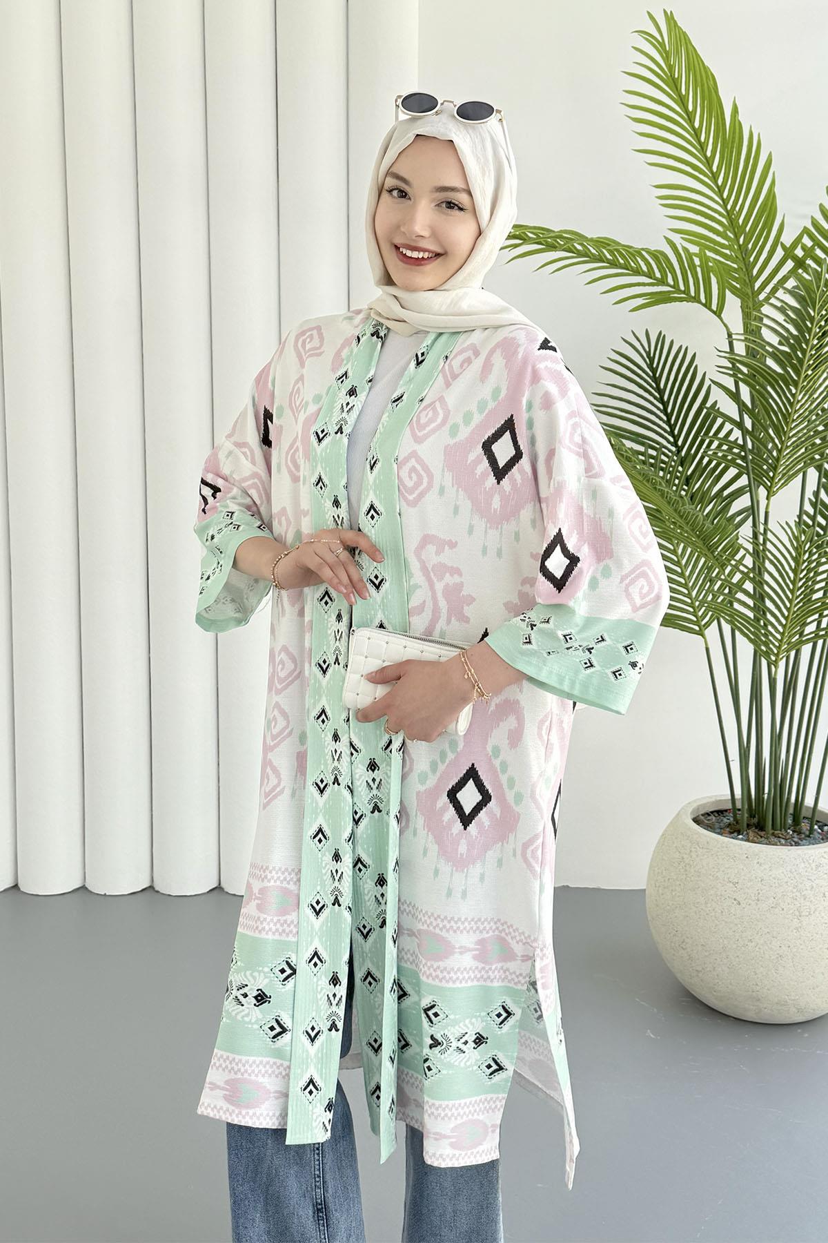 Çini Desen Kimono-PEMBE