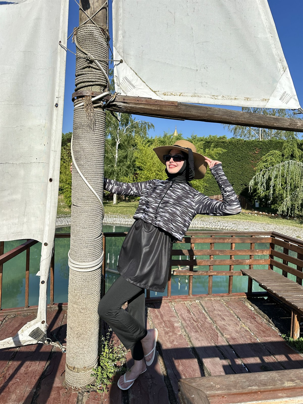 Desenli 3lü Mayo Takımı-SİYAH