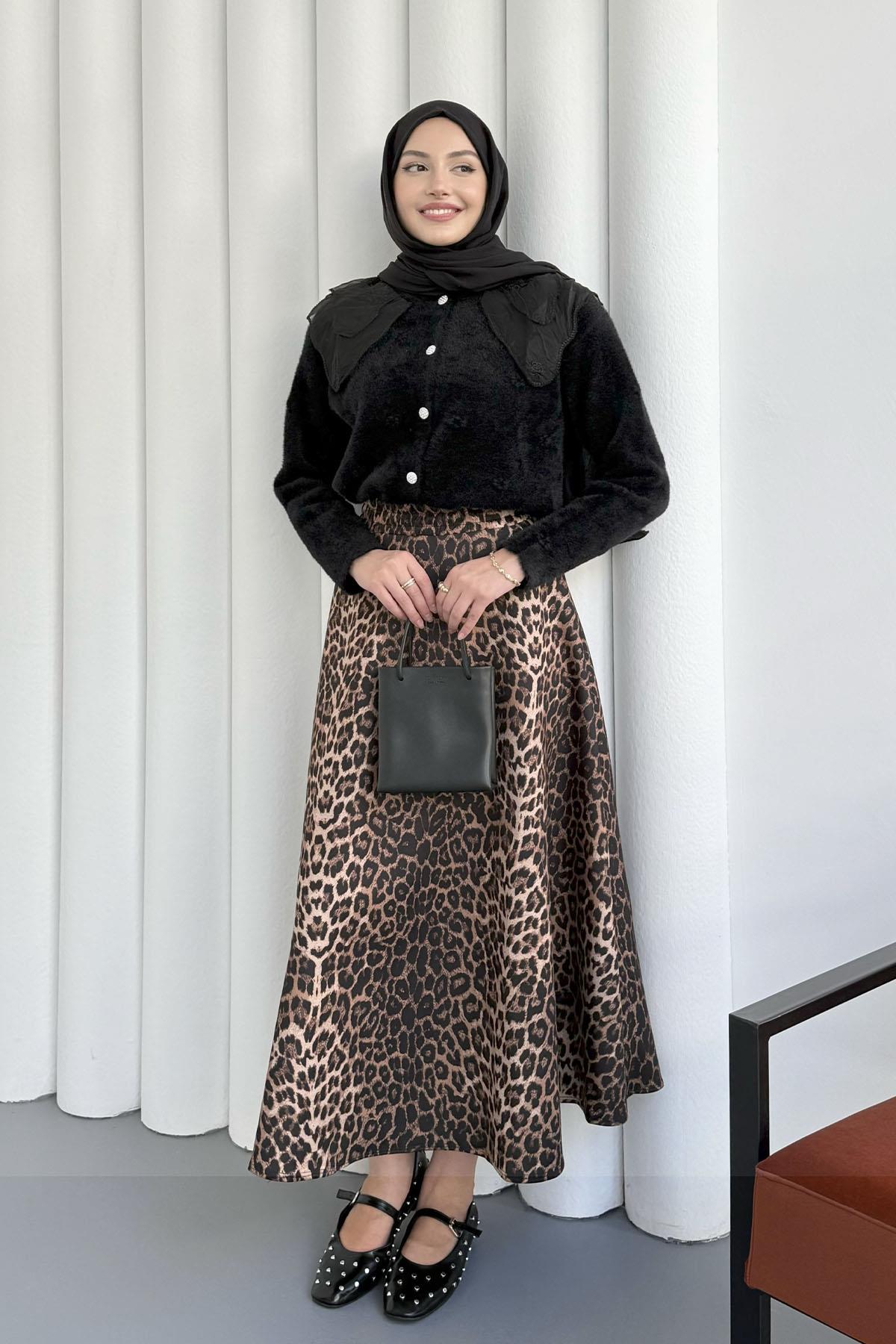 Otantik Dantel Yakalı Triko Hırka-SİYAH