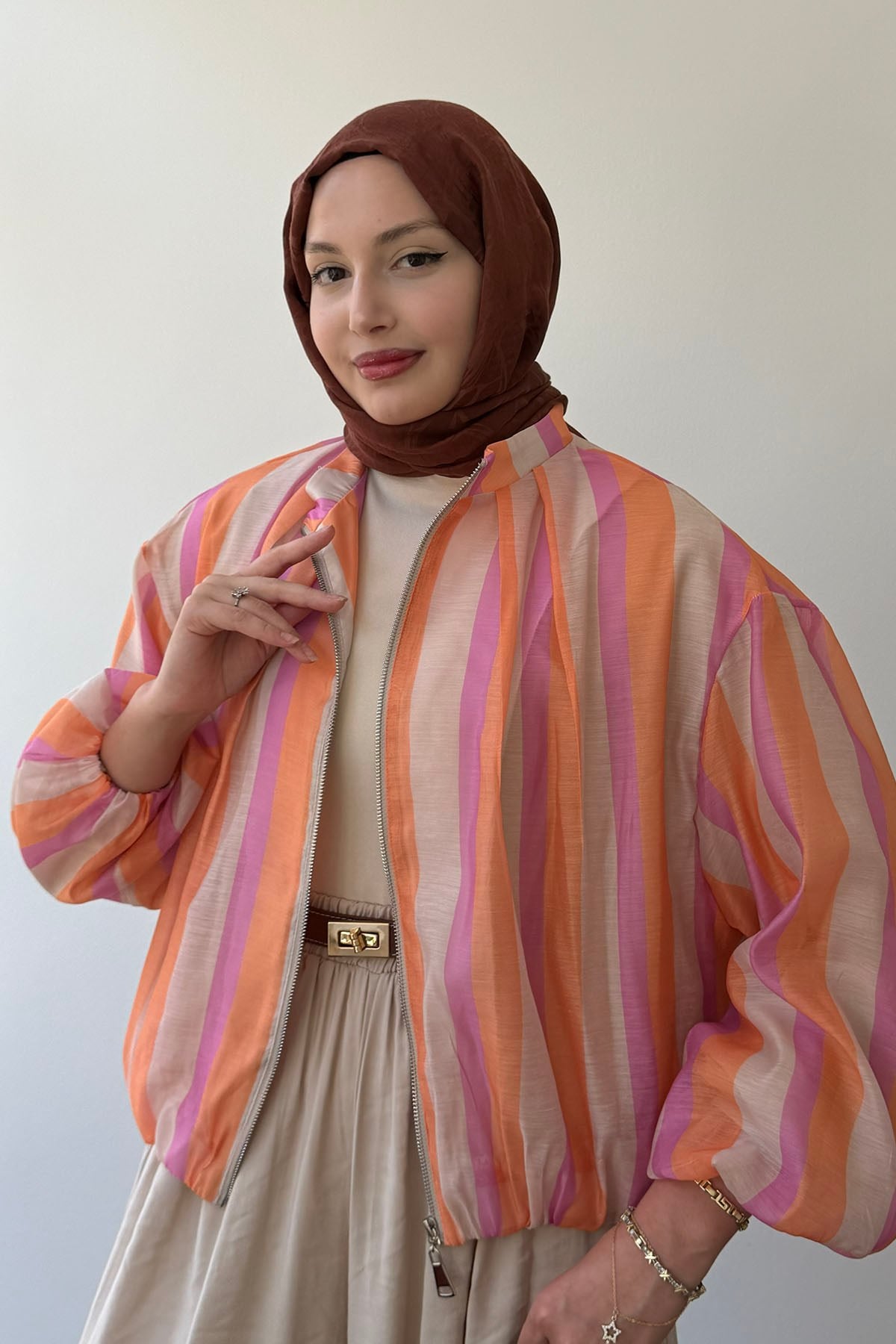 ZR Model Bomber Ceket-ÇOK RENKLİ