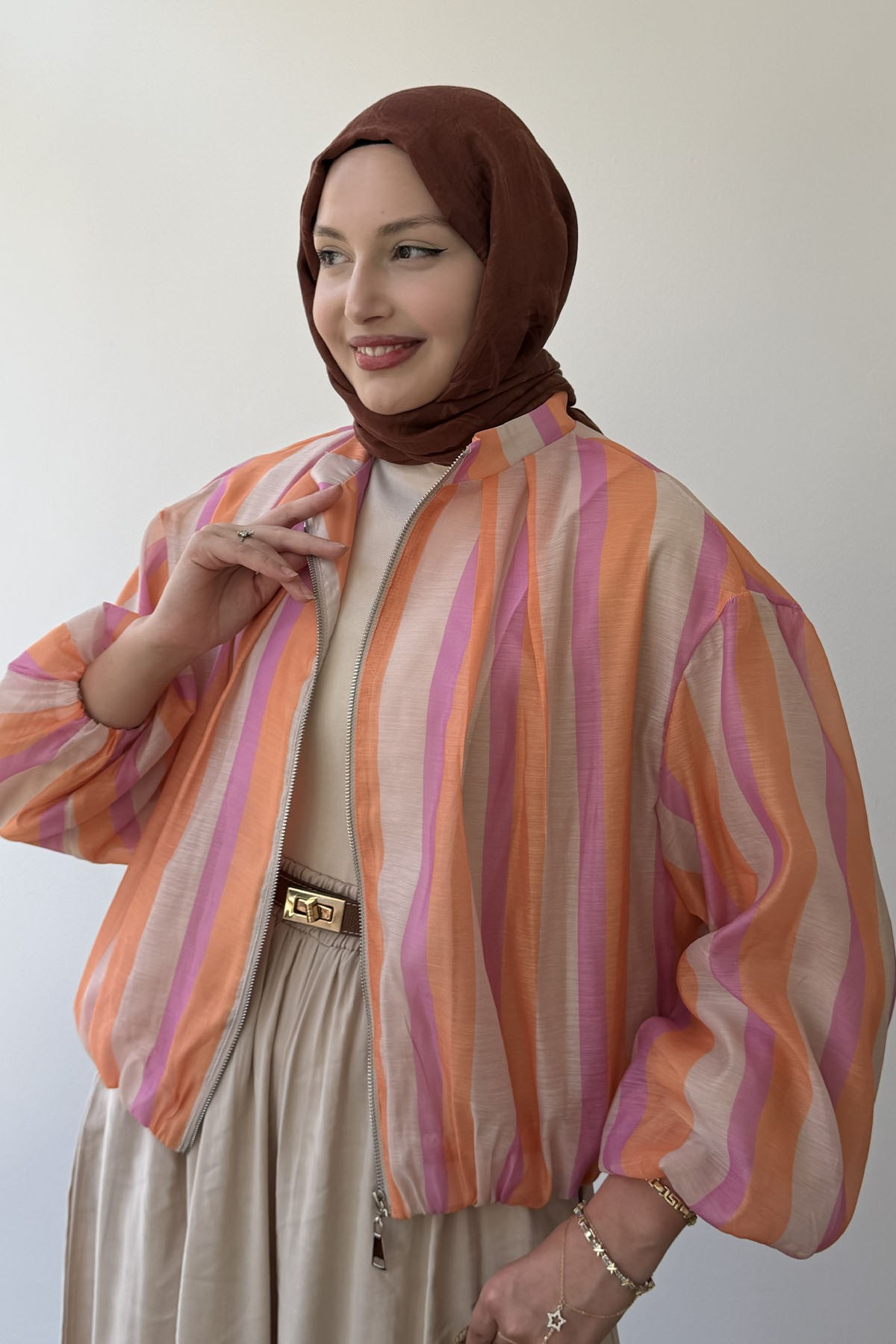 ZR Model Bomber Ceket-ÇOK RENKLİ