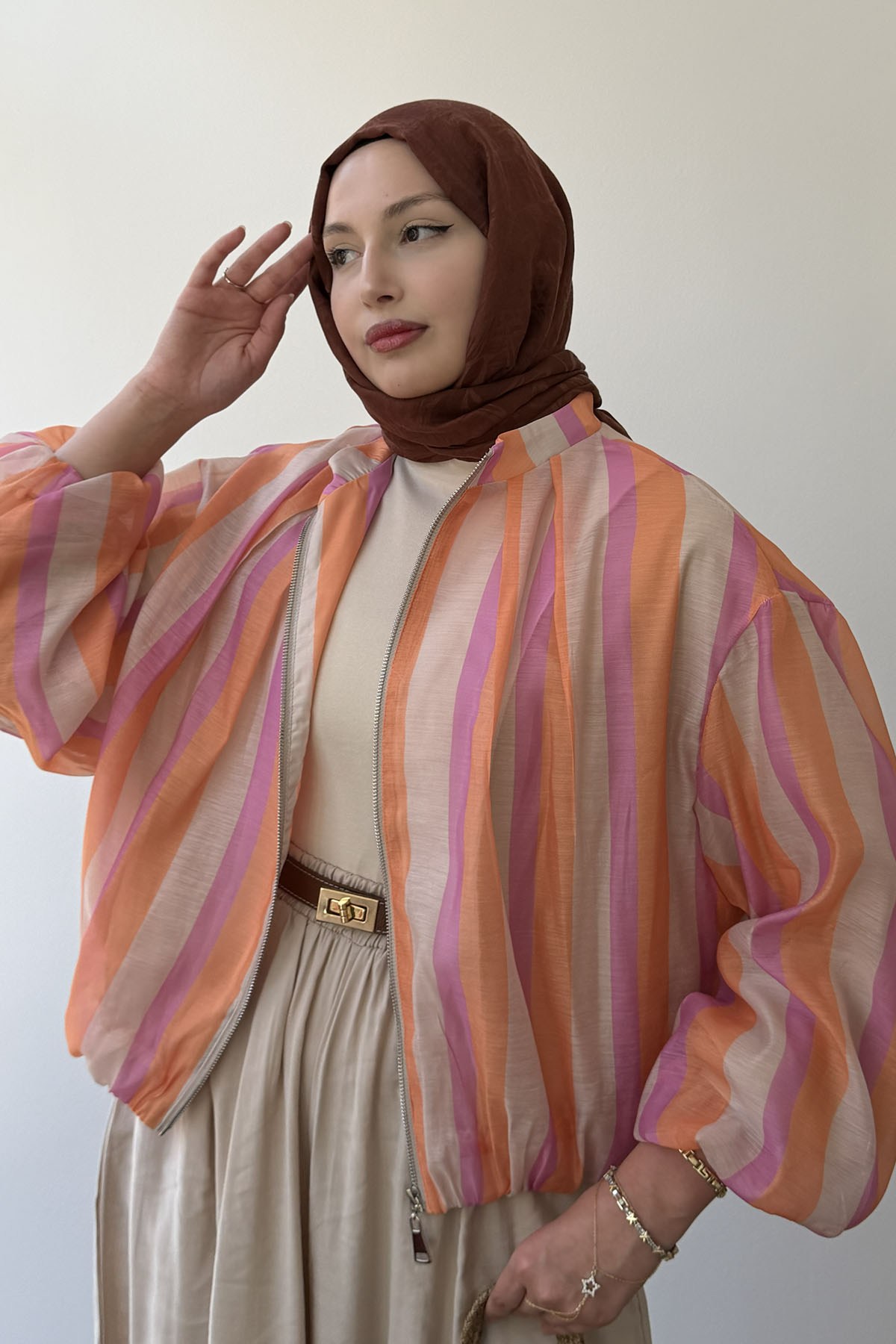 ZR Model Bomber Ceket-ÇOK RENKLİ