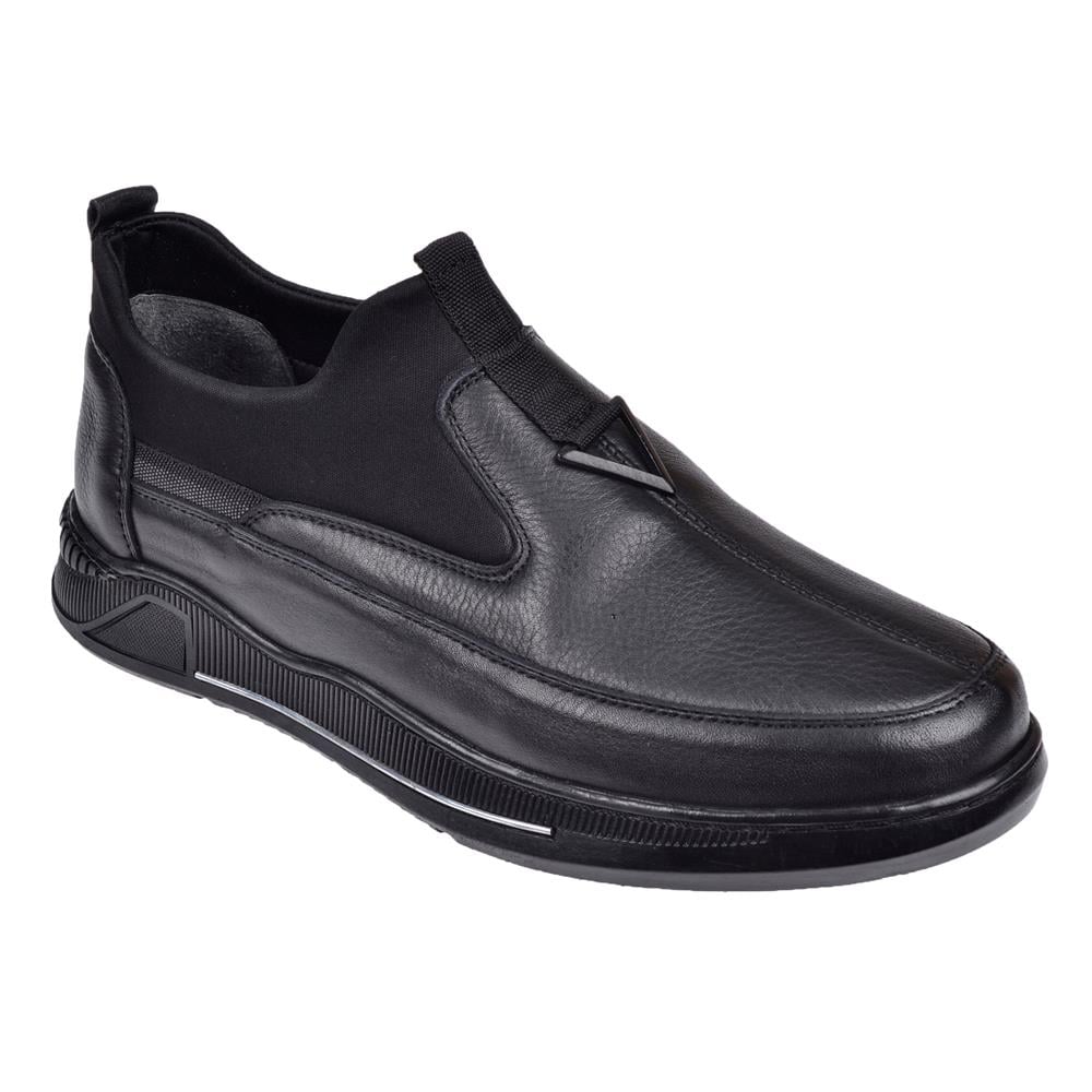 Castle Black Hakiki Deri Comfort Erkek Ayakkabı SK-71170   SİYAH
