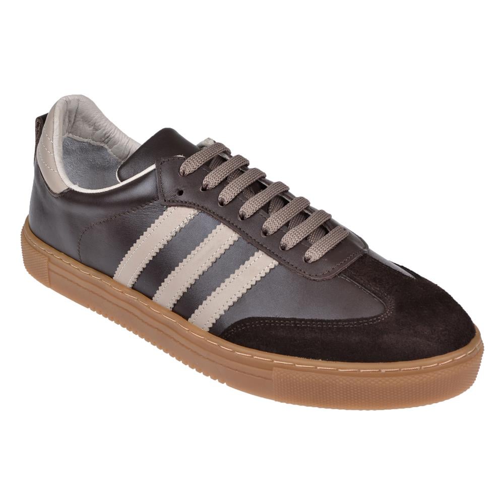 Floor Hakiki Deri Erkek Spor Ayakkabı Sneaker MAK-3030M   KAHVE