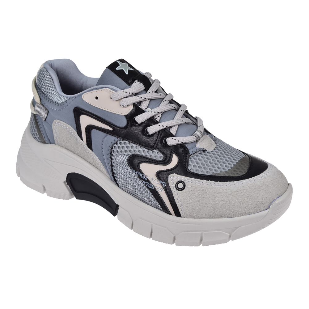 Pullman Kadın Spor Ayakkabı Sneaker SMS-51166 GRİ SİYAH