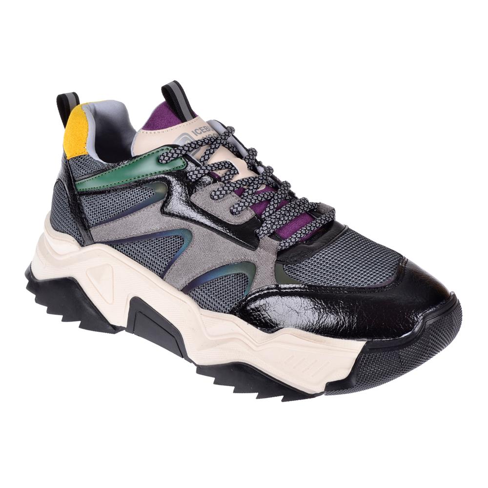 Pullman Kadın Spor Ayakkabı Sneaker SMS-65142   SİYAH MOR