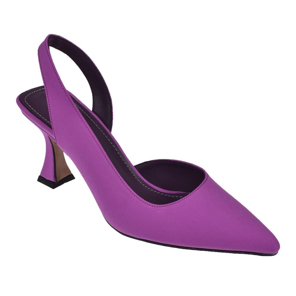 Pullman Saten Kadın Topuklu Ayakkabı PL-3100   MOR