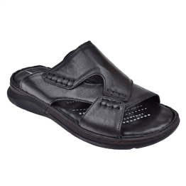 Forelli Hakiki Deri Comfort Erkek Terlik FOR-TUNA SİYAH