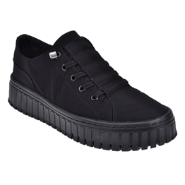 Gamelu Kalın Taban Kadın Spor Ayakkabı Sneaker EK-CANVAS-Z   SİYAH