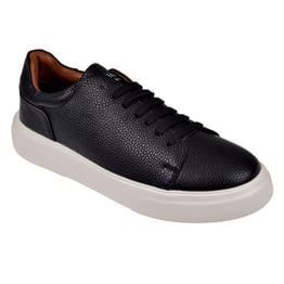 Lufian Hakiki Deri Erkek Spor Ayakkabı Sneaker LUF-TOMMY   SİYAH BEYAZ