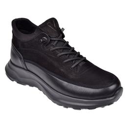 Voyager Hakiki Deri Lastikli Erkek Bot VOY-298   SİYAH NUBUK