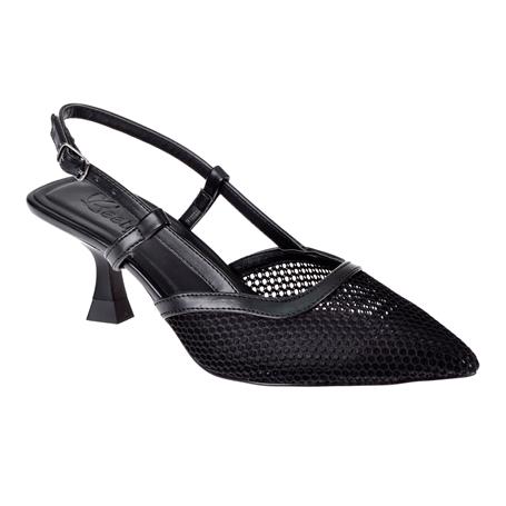 Beety Fileli Kadın Topuklu Ayakkabı BEE-140   SİYAH