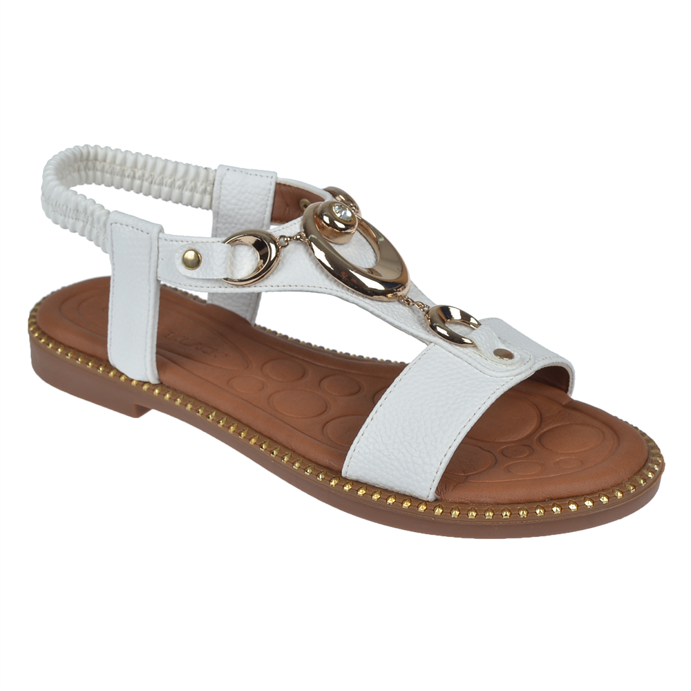Castle Black Comfort Kadın Sandalet CB-35307   BEYAZ