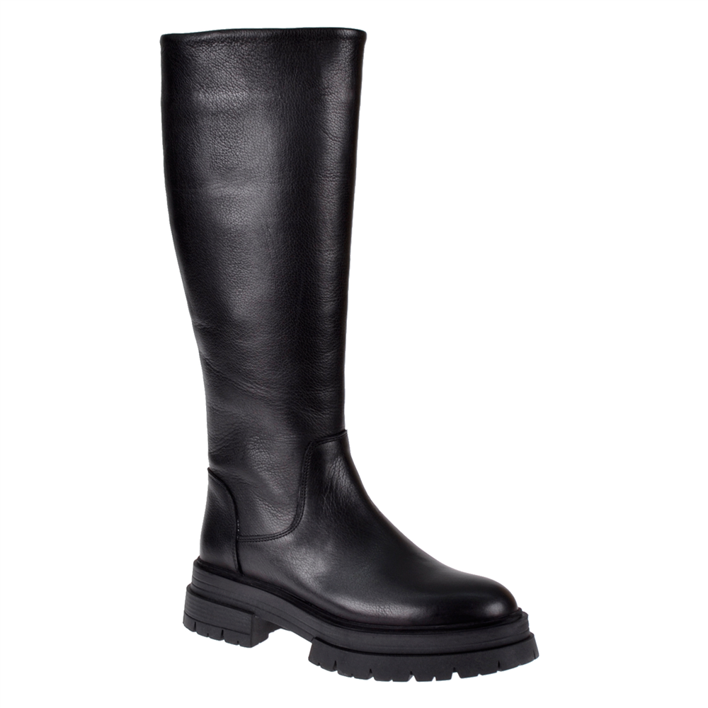 Castle Black Hakiki Deri Kadın Çizme CB-25900 SİYAH