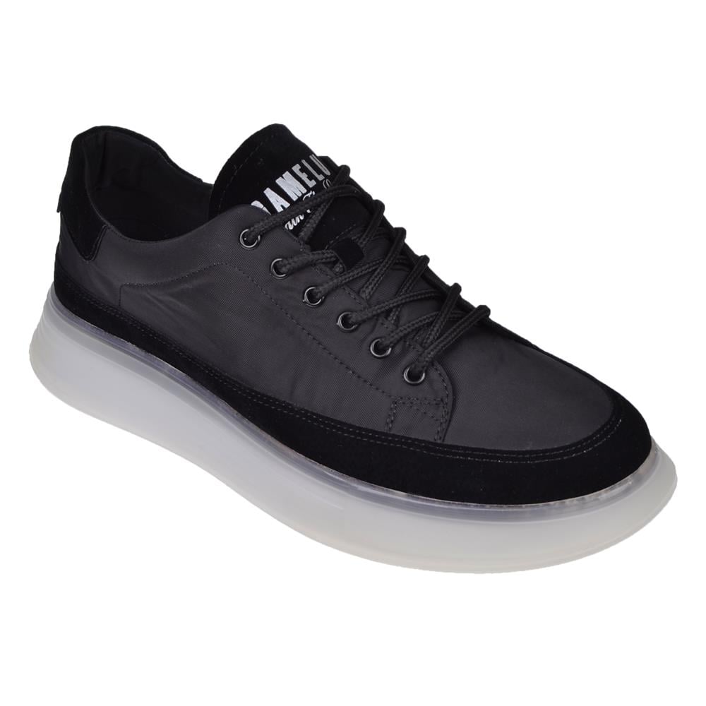 Gamelu Erkek Spor Ayakkabı Sneaker EK-MONSTER-M   SİYAH BEYAZ
