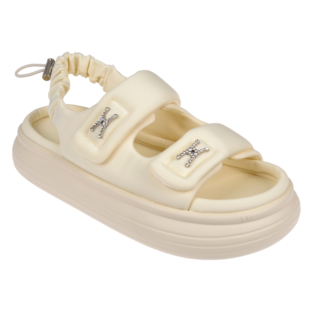 Guja Comfort Cırtlı Kadın Sandalet GJ-413-1 BEJ