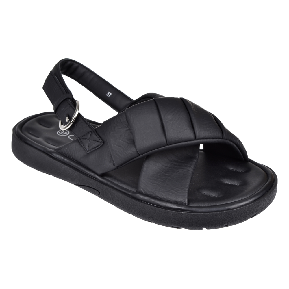 Guja Esnek Tabanlı Yumuşak Kadın Sandalet GJ-26Y461 SİYAH