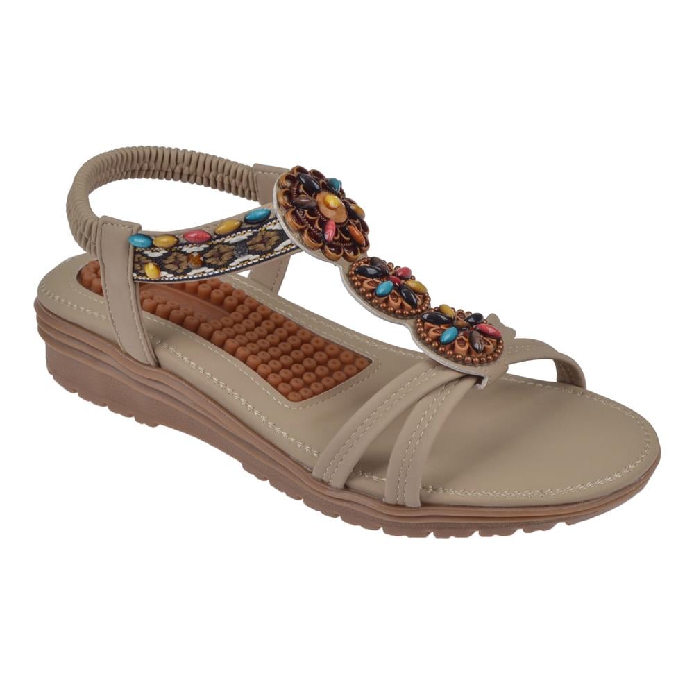 Guja Masaj Tabanlı Comfort Kadın Sandalet GJ-1202   BEJ