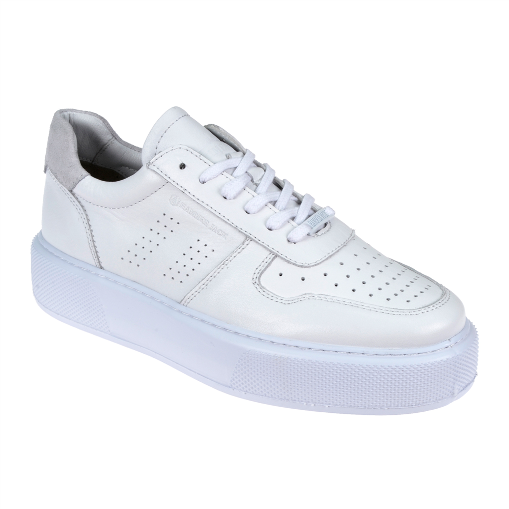 Hammer Jack Hakiki Deri Erkek Spor Ayakkabı Sneaker HJ-23020-M BEYAZ