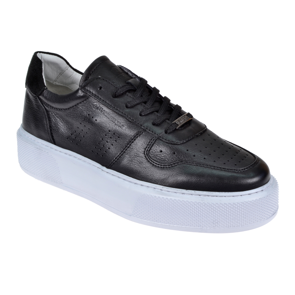 Hammer Jack Hakiki Deri Erkek Spor Ayakkabı Sneaker HJ-23020-M SİYAH