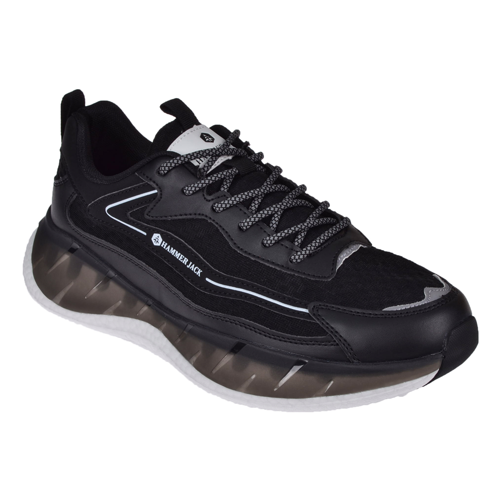 Hammer Jack Yumuşak Taban Erkek Spor Ayakkabı Sneaker HJ-24122-M SİYAH