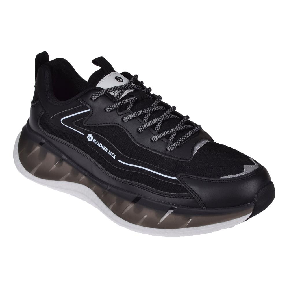 Hammer Jack Yumuşak Taban Erkek Spor Ayakkabı Sneaker HJ-24122-M   SİYAH