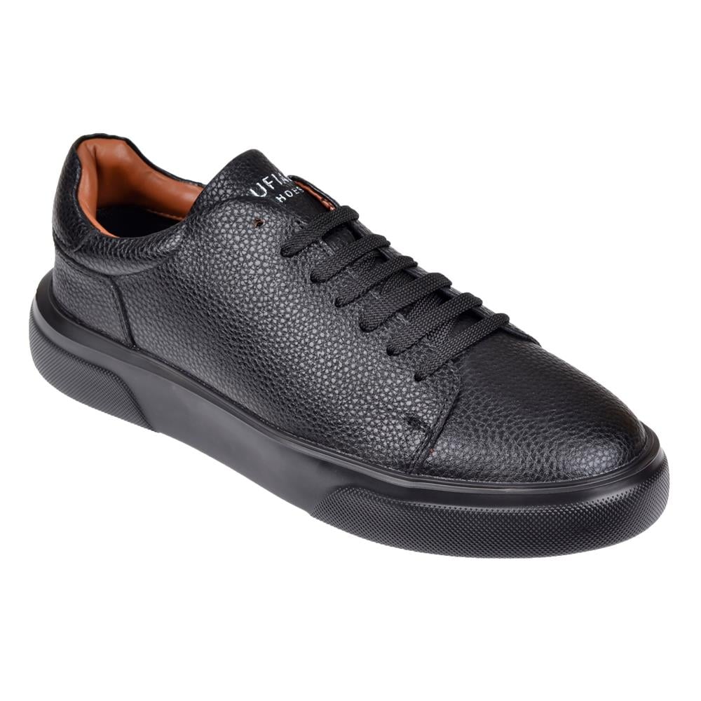 Lufian Hakiki Deri Erkek Spor Ayakkabı Sneaker LUF-TOMMY   SİYAH