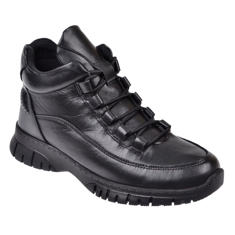 New Diamond Hakiki Deri Comfort Kısa Kadın Bot ND-25604 SİYAH
