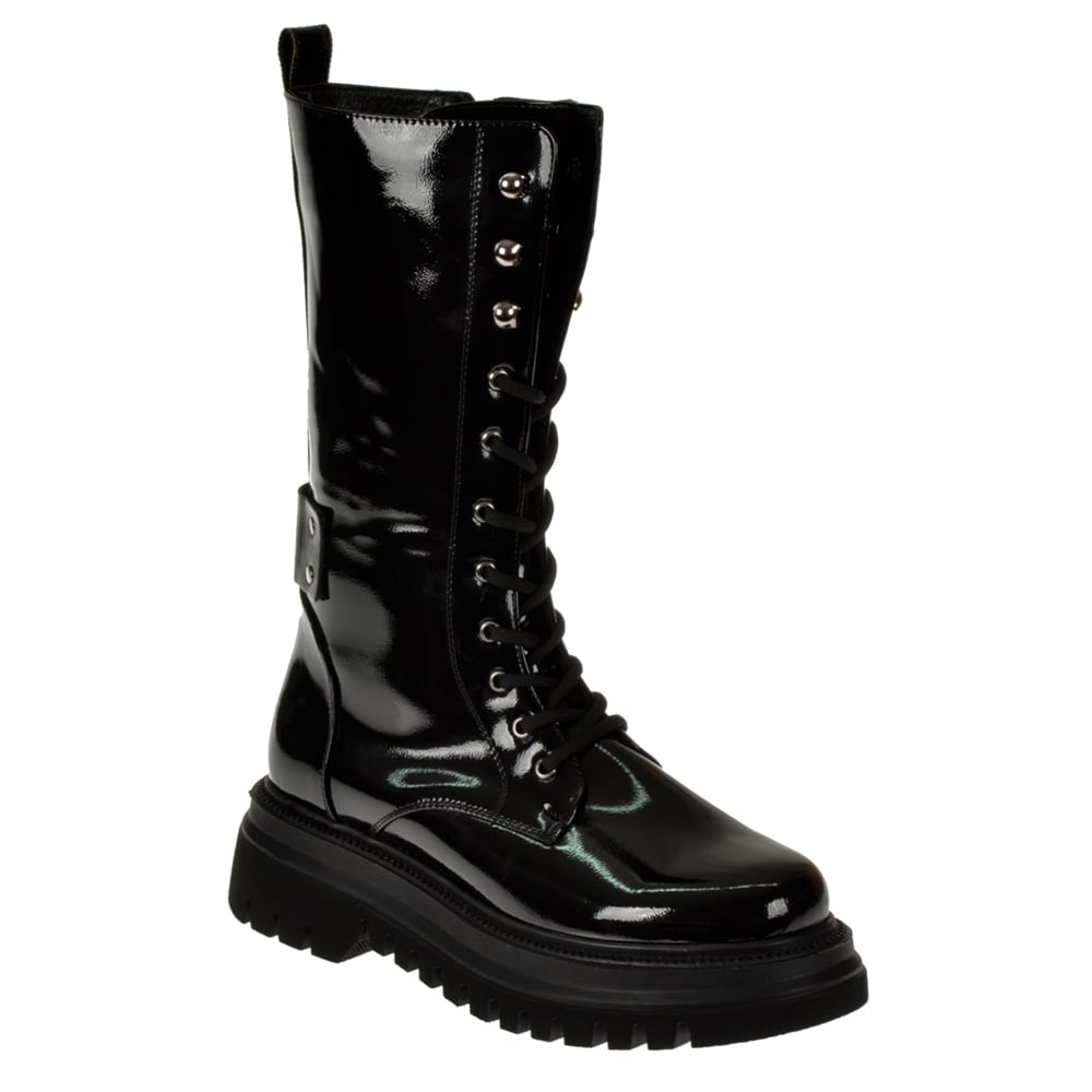 Pullman Fermuarlı Kadın Bot SMS-2798   SİYAH RUGAN