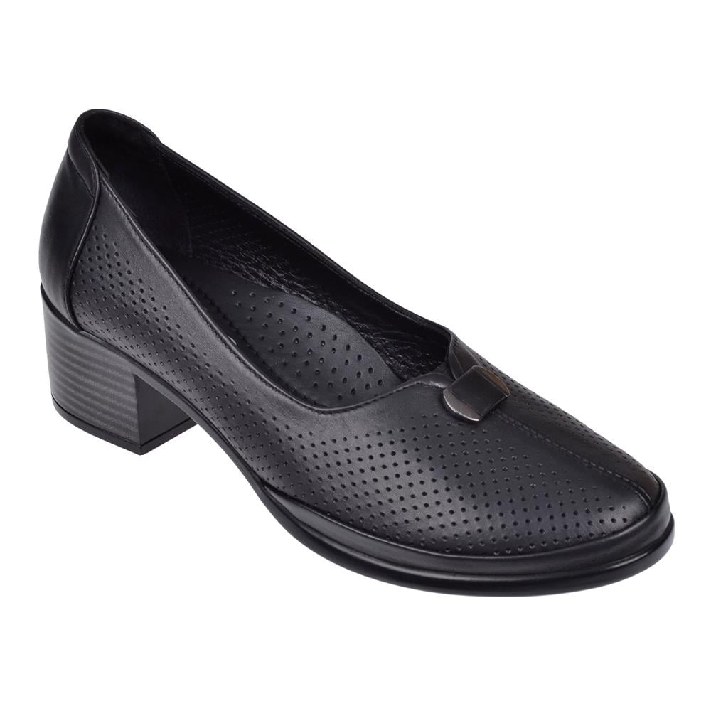 Pullman Hakiki Deri Comfort Kadın Ayakkabı MAK-896   SİYAH