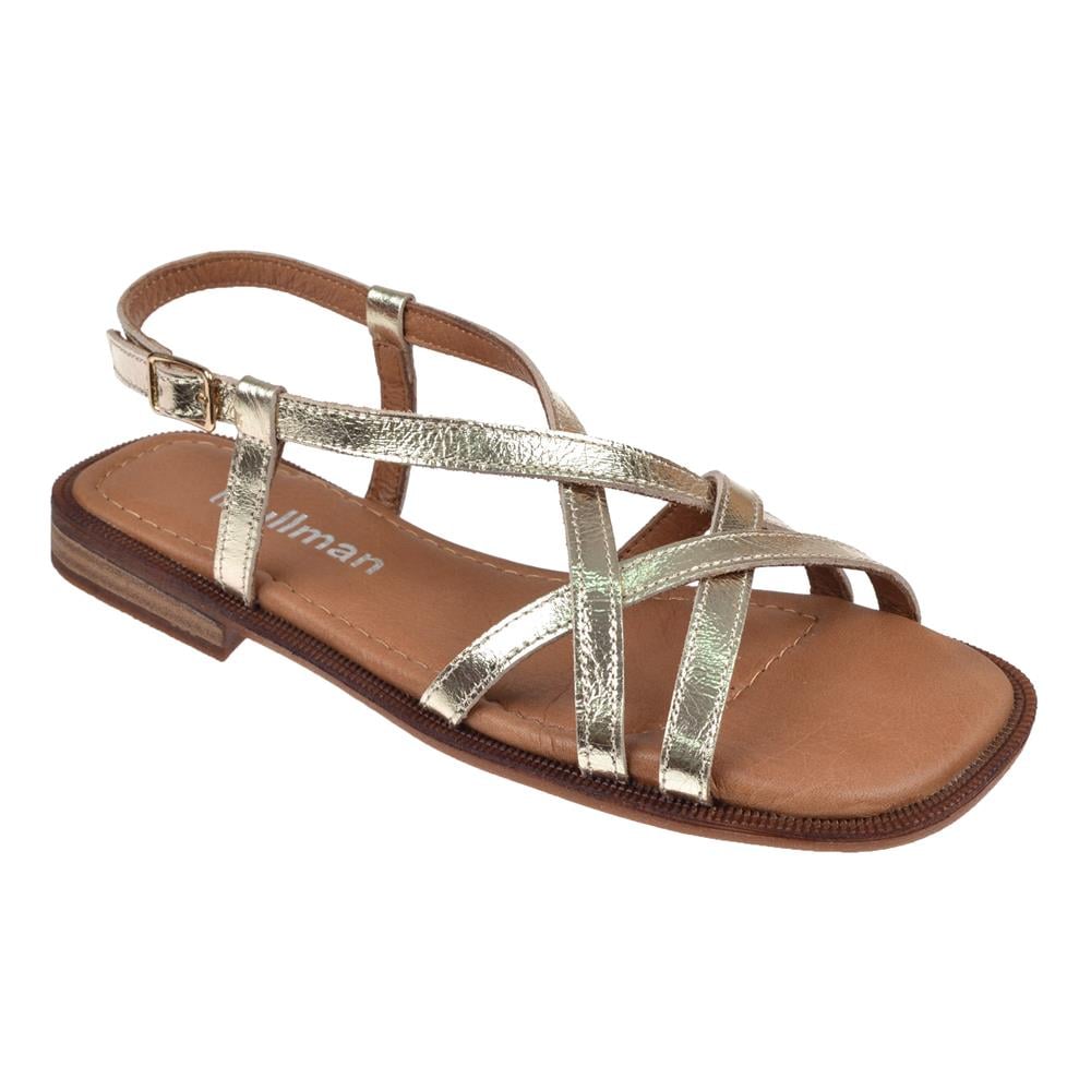 Pullman Hakiki Deri Düz Taban Kadın Sandalet BEL-16213   DORE