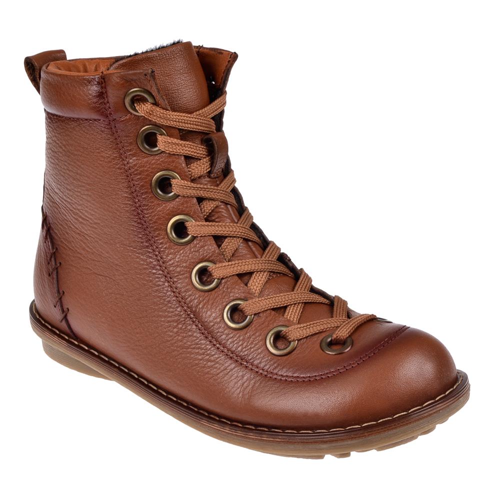 Pullman Hakiki Deri Günlük Kadın Bot PLM-34431   TABA