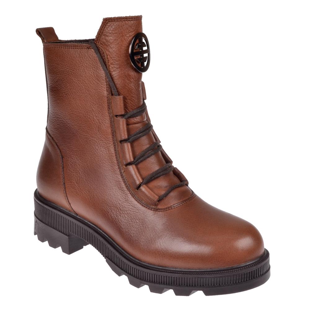 Pullman Hakiki Deri Günlük Kadın Bot VOY-9327   TABA