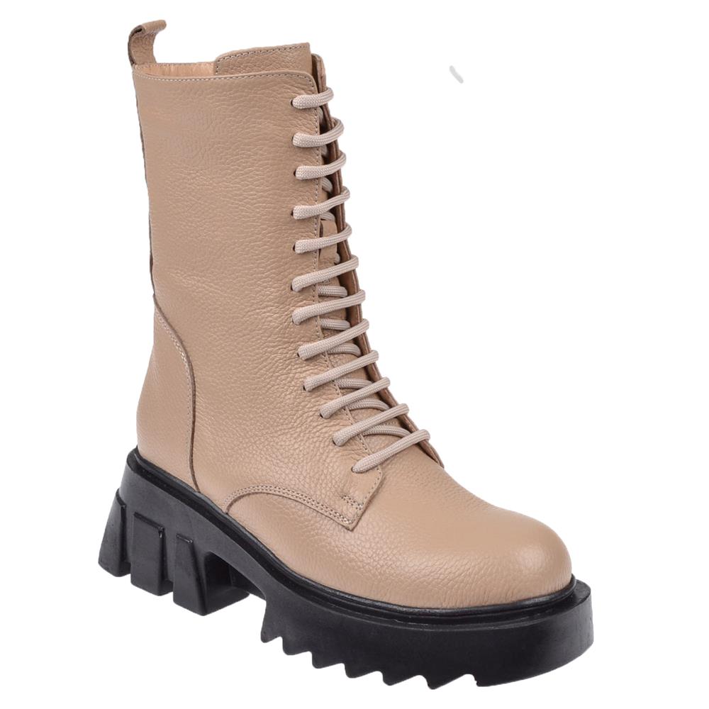 Pullman Hakiki Deri Kadın Bot PLM-34716   BEJ