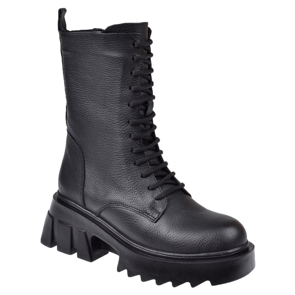 Pullman Hakiki Deri Kadın Bot PLM-34716   SİYAH