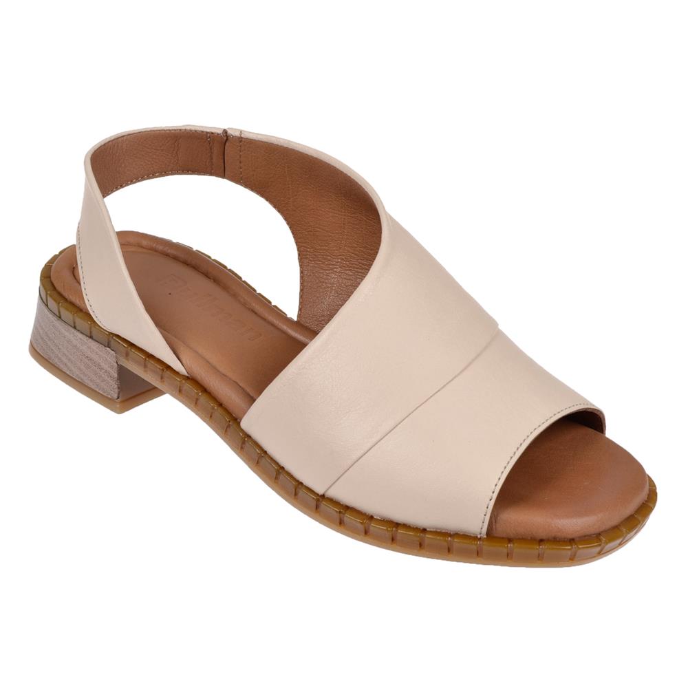 Pullman Hakiki Deri Kadın Sandalet BEL-015   BEJ