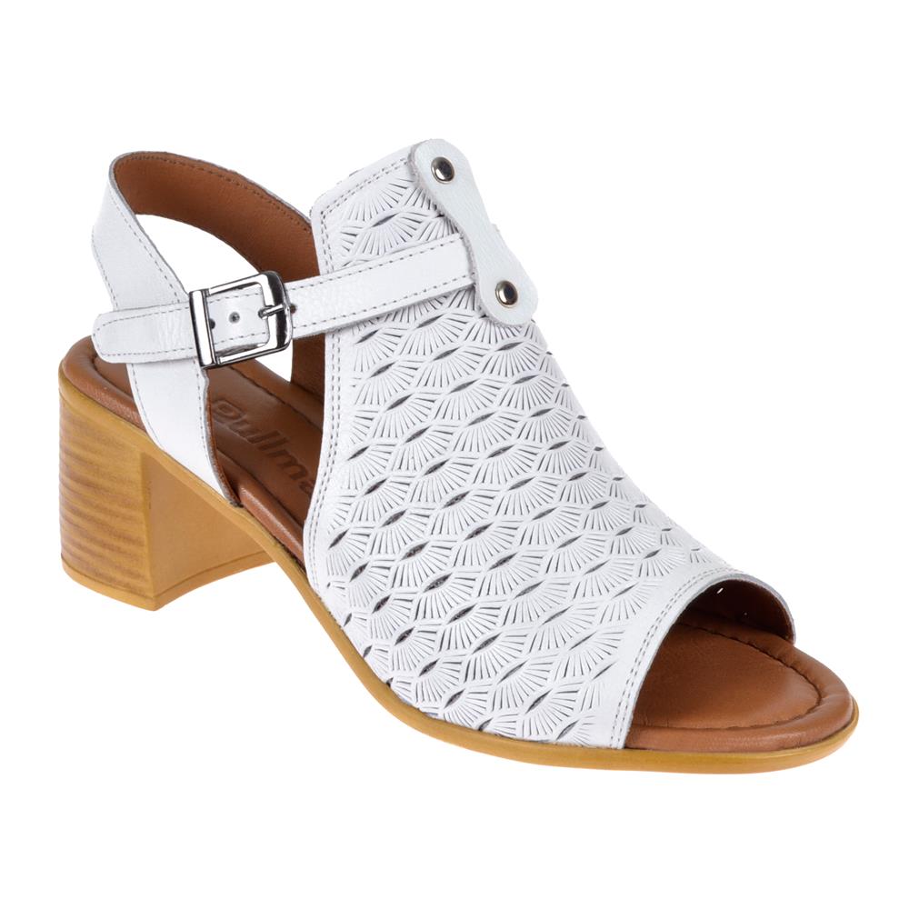 Pullman Hakiki Deri Kadın Sandalet CEV-426   BEYAZ