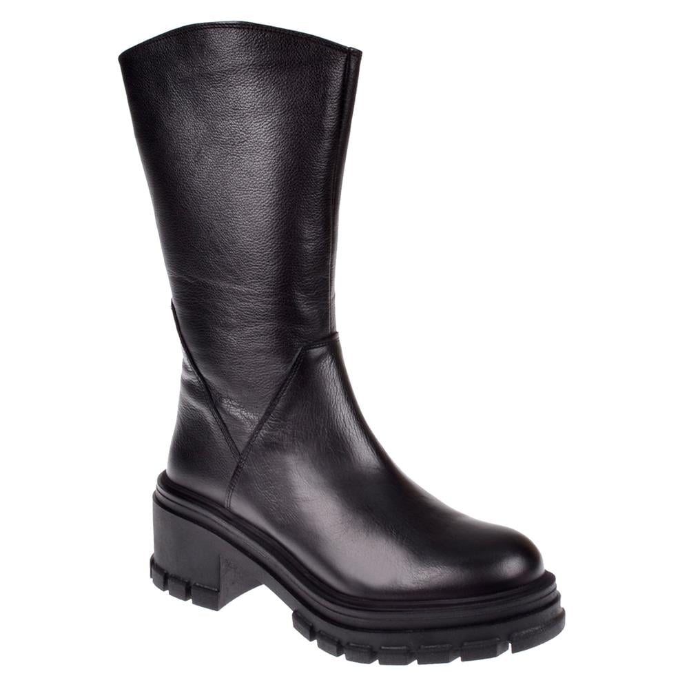 Pullman Hakiki Deri Uzun Kadın Bot SK-52673   SİYAH