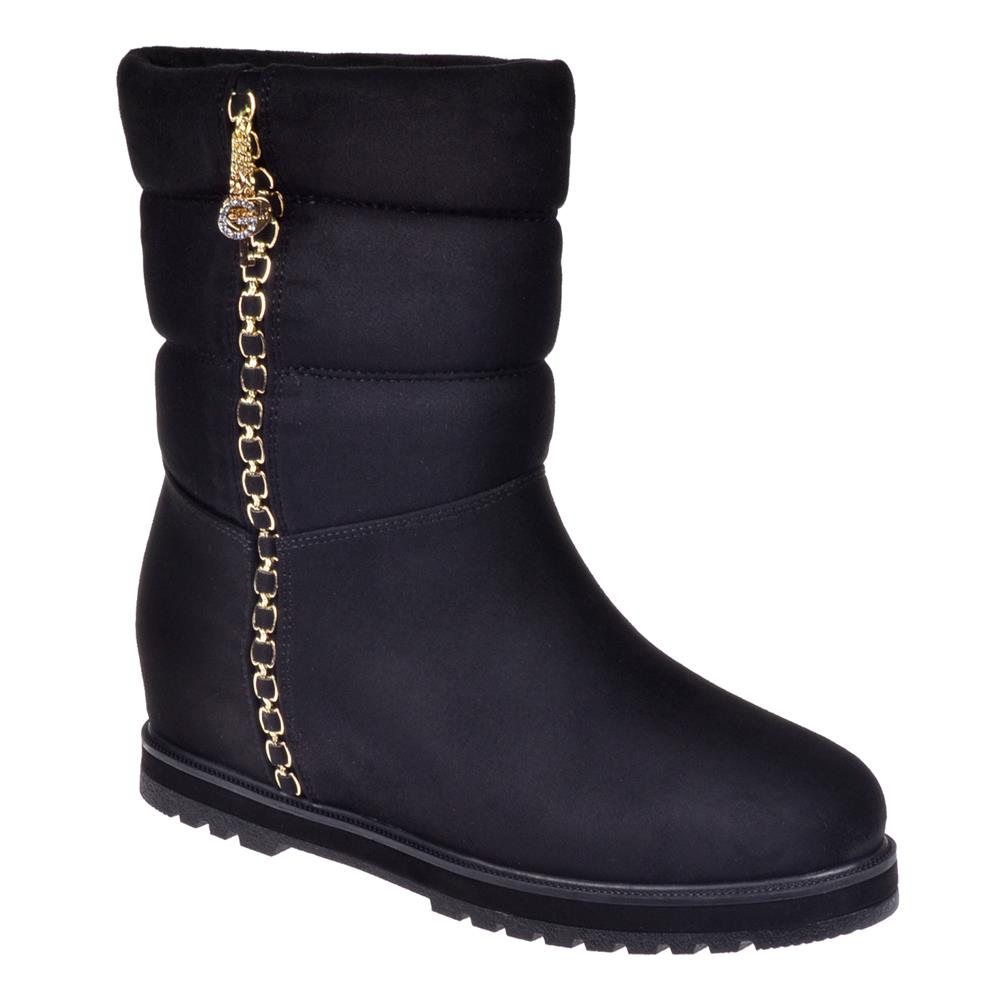 Pullman İçten Dolgu Tabanlı Kadın Bot SMS-63122   SİYAH SÜET