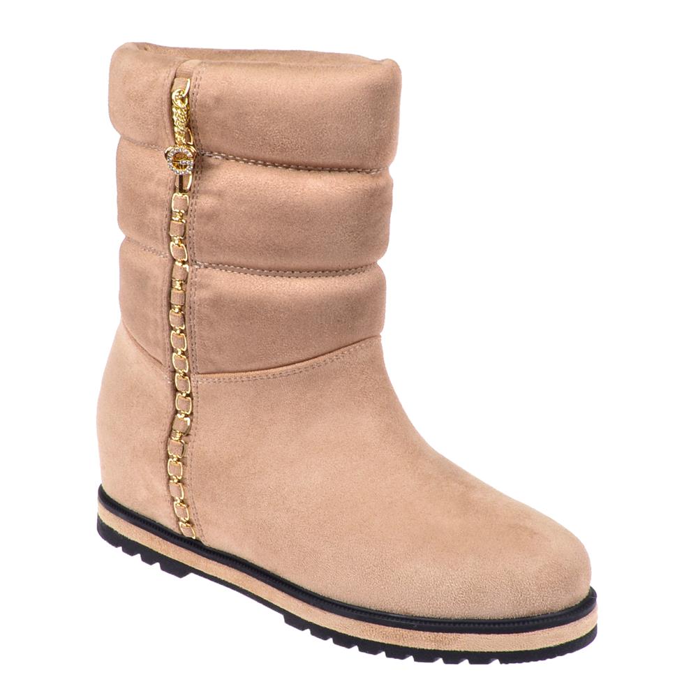 Pullman İçten Dolgu Tabanlı Kadın Bot SMS-63122   VİZON SÜET