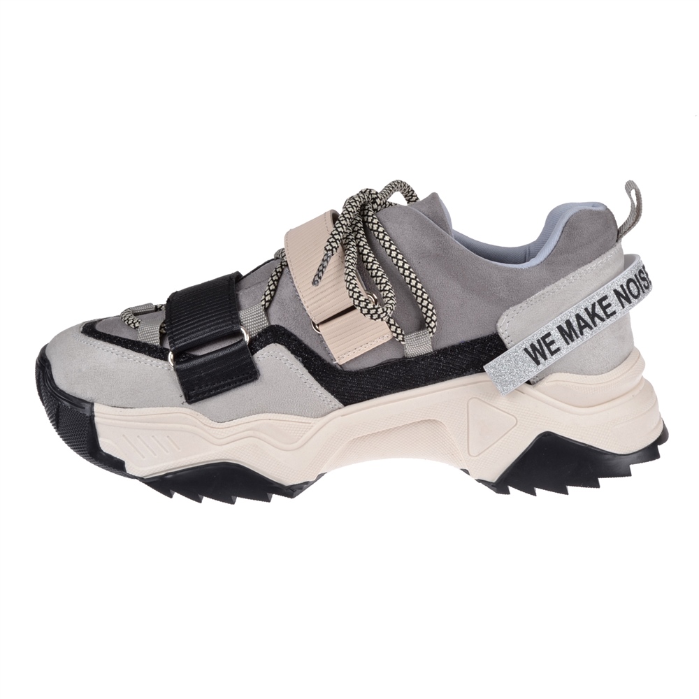 Pullman Kadın Spor Ayakkabı SMS-65140 SİYAH GRİ - Pullman Ayakkabı