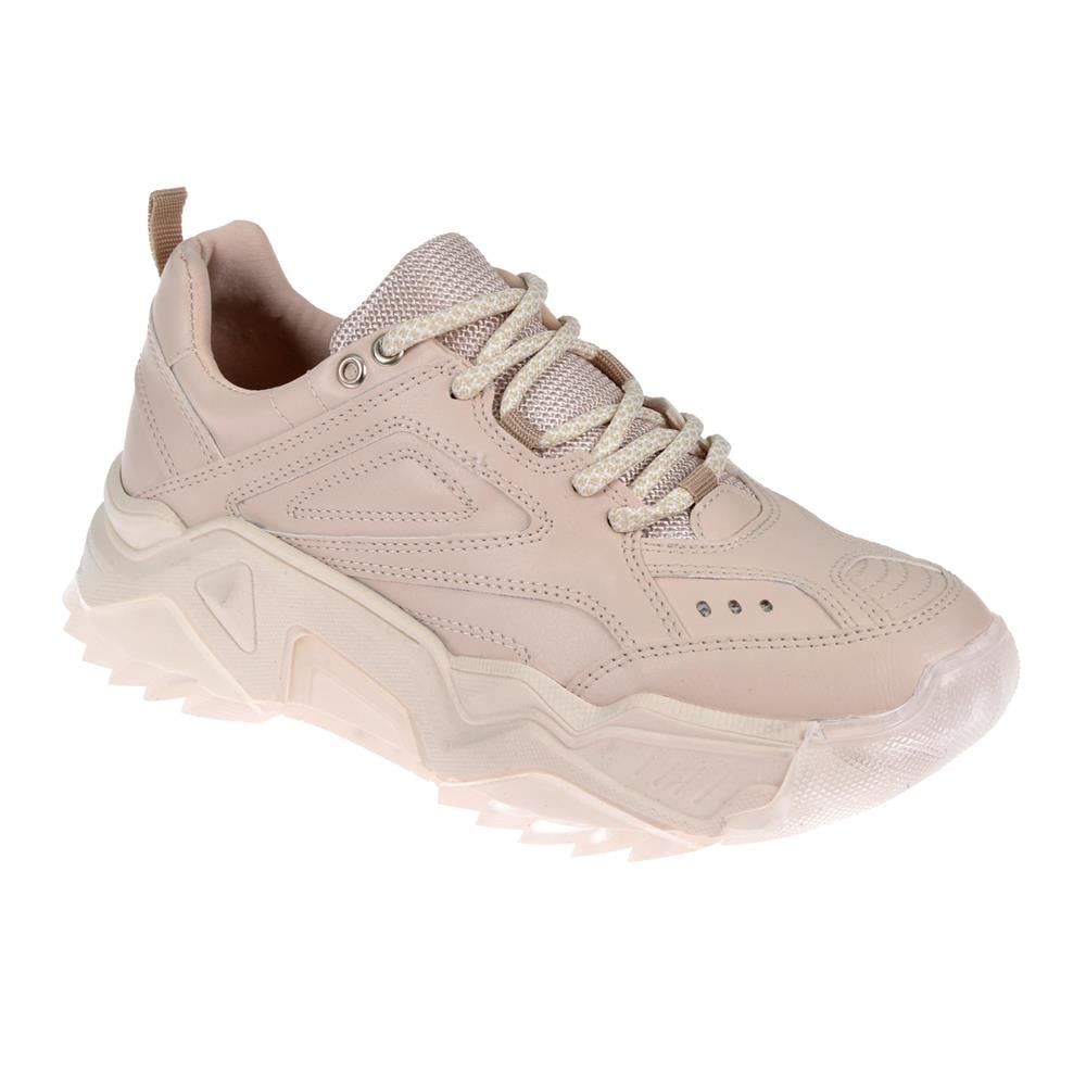 Pullman Kadın Spor Ayakkabı Sneaker SMS-65118   BEJ