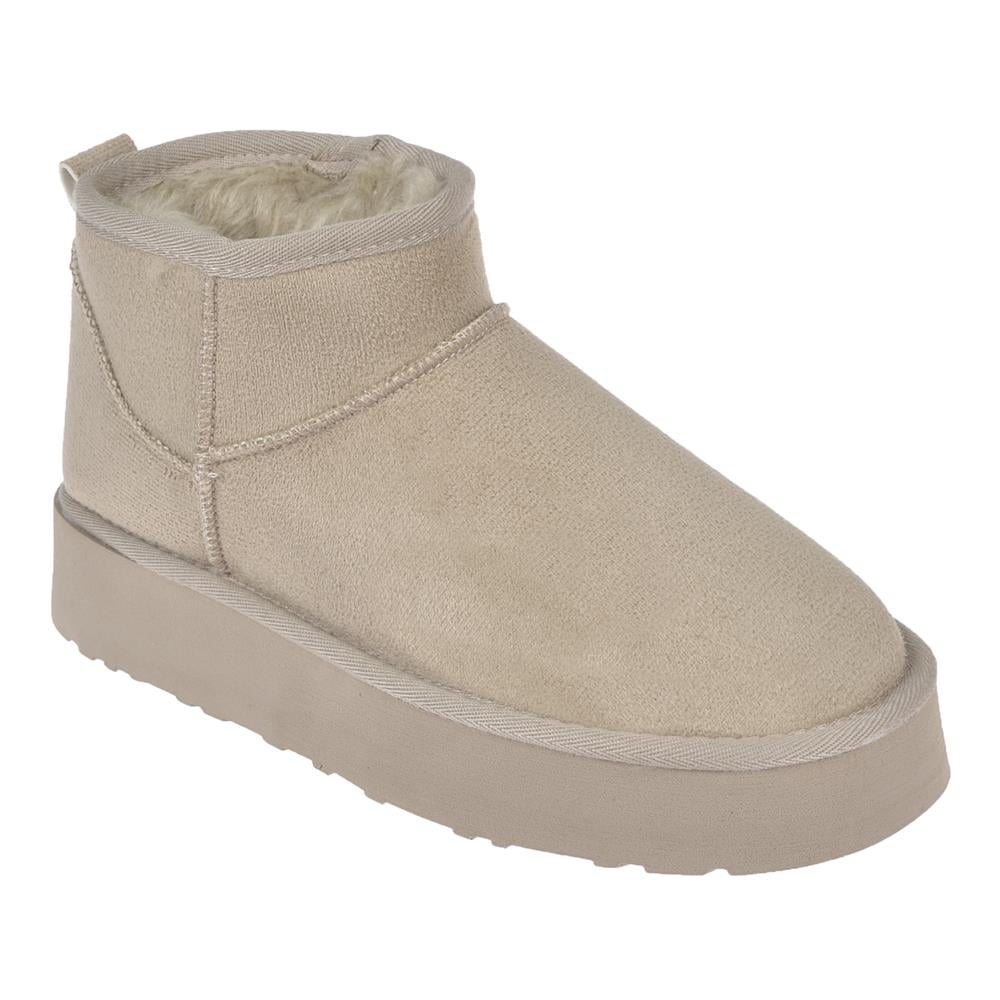 Pullman Kalın Taban İçi Müflonlu Kadın Bot PLM-201   BEJ