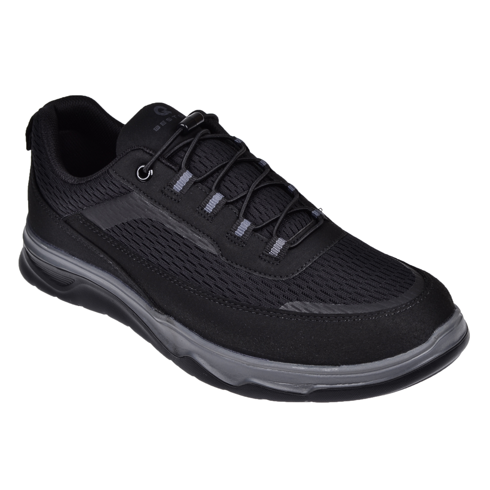 Pullman Lastikli Erkek Spor Ayakkabı Sneaker DUM-2074   SİYAH