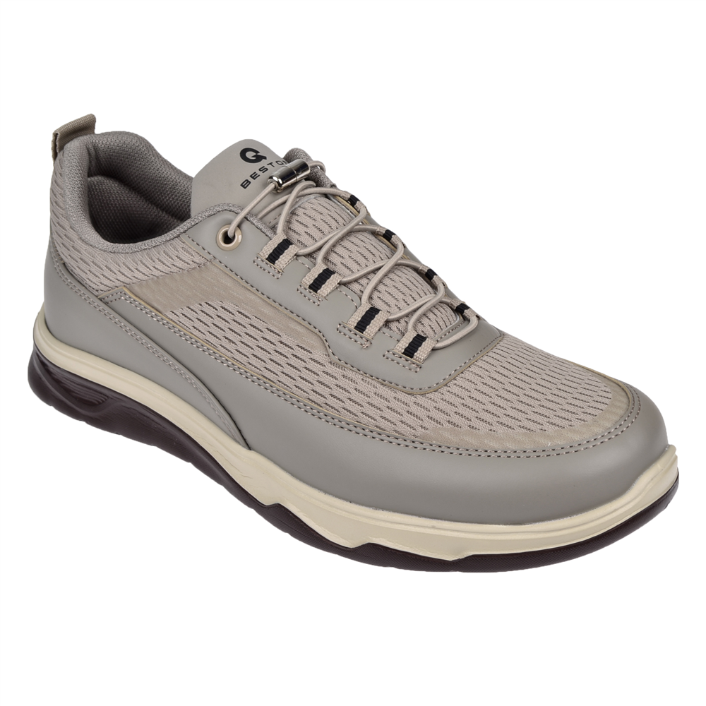 Pullman Lastikli Erkek Spor Ayakkabı Sneaker DUM-2074   VİZON